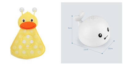 Electric Baby Bath Whale Toy with Water Spray