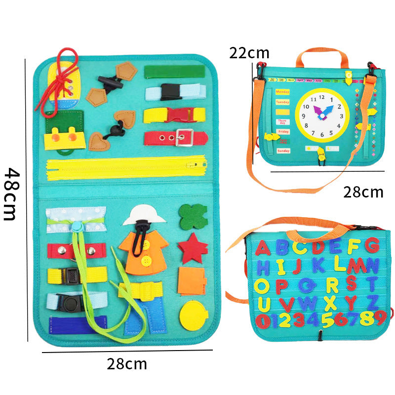Busy Book Learning Toy for Toddlers & Preschool Kids