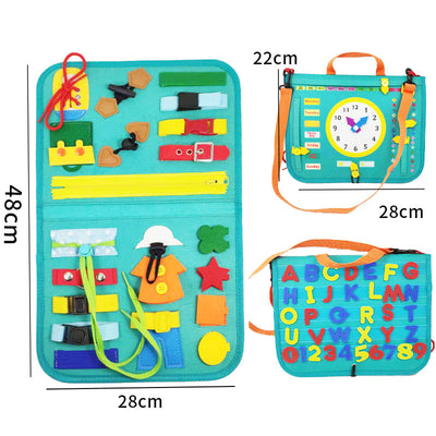 Busy Book Learning Toy for Toddlers & Preschool Kids