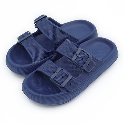 Women’s Platform Summer Slippers with Buckle Sandals