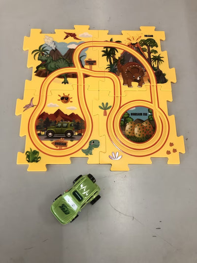 Kids DIY Electric Train Track Puzzle Toy Set