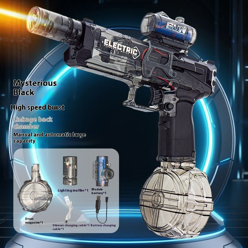 Electric Water Gun Automatic Spray Toy with Lights