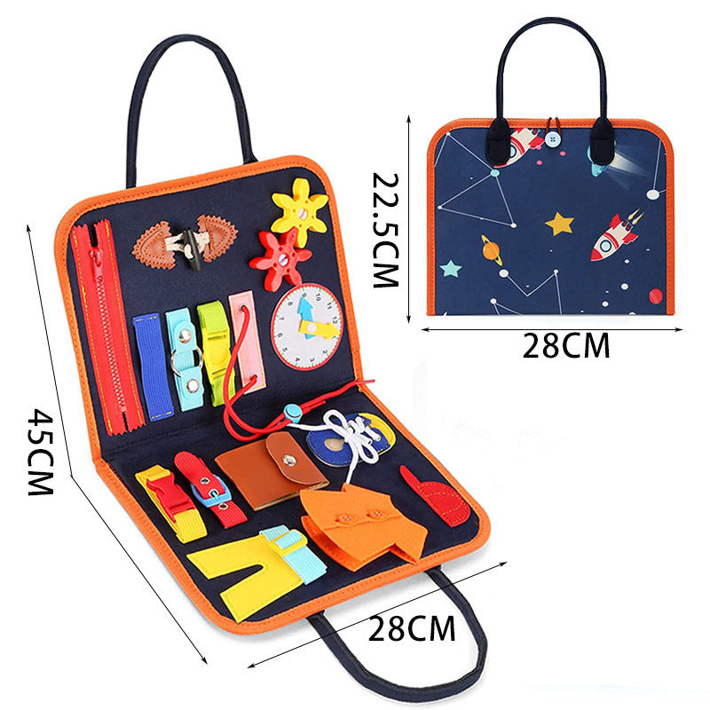 Busy Book Learning Toy for Toddlers & Preschool Kids
