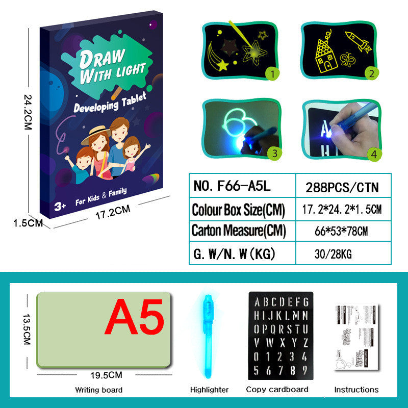 3D Magic Drawing Pad Educational Light Up Board
