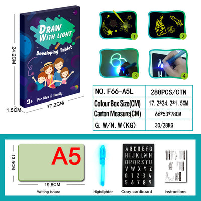3D Magic Drawing Pad Educational Light Up Board