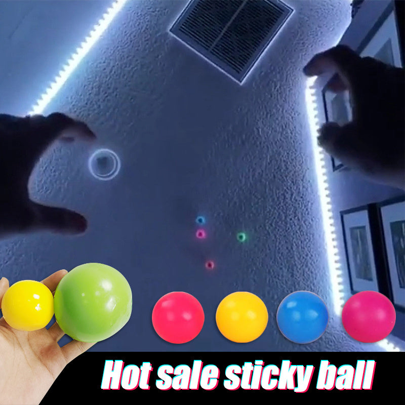Sticky Wall Ball Stress Relief Toy for Kids & Adults