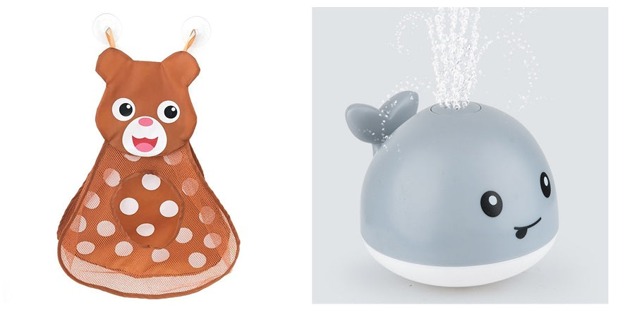 Electric Baby Bath Whale Toy with Water Spray