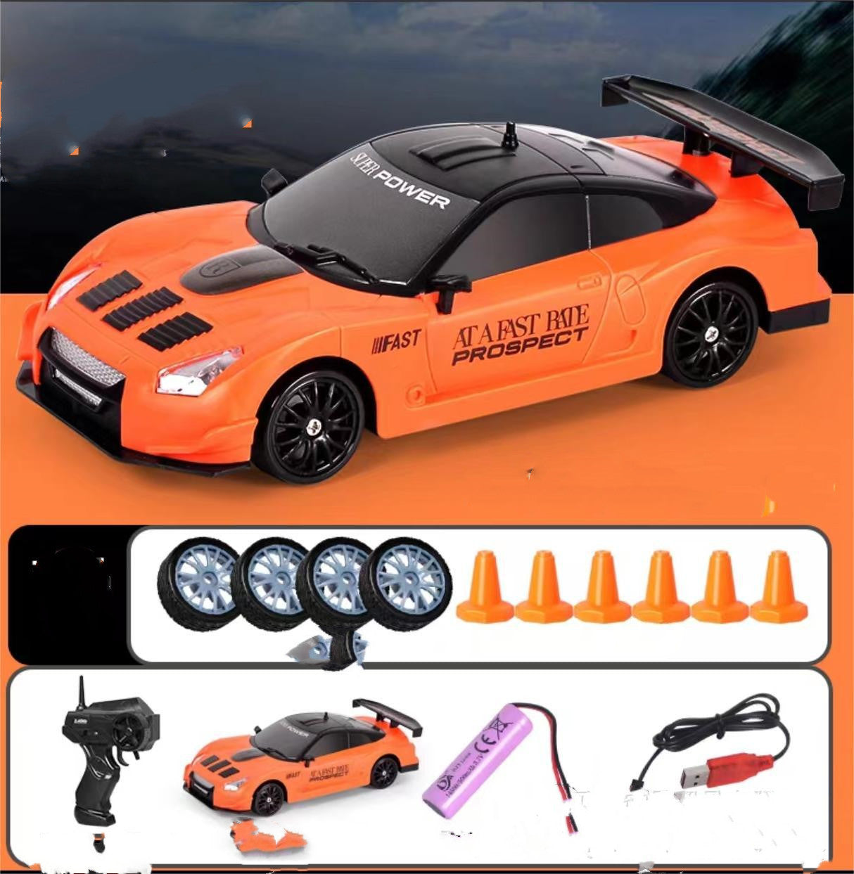 2.4G 4WD RC Drift Car Toy Racing Vehicle for Kids