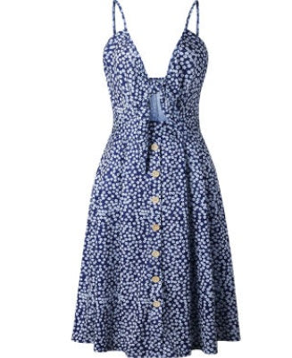 Women’s Summer Sleeveless Backless Party Dress