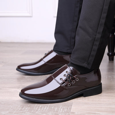 Men’s Italian Patent Leather Oxford Dress Shoes
