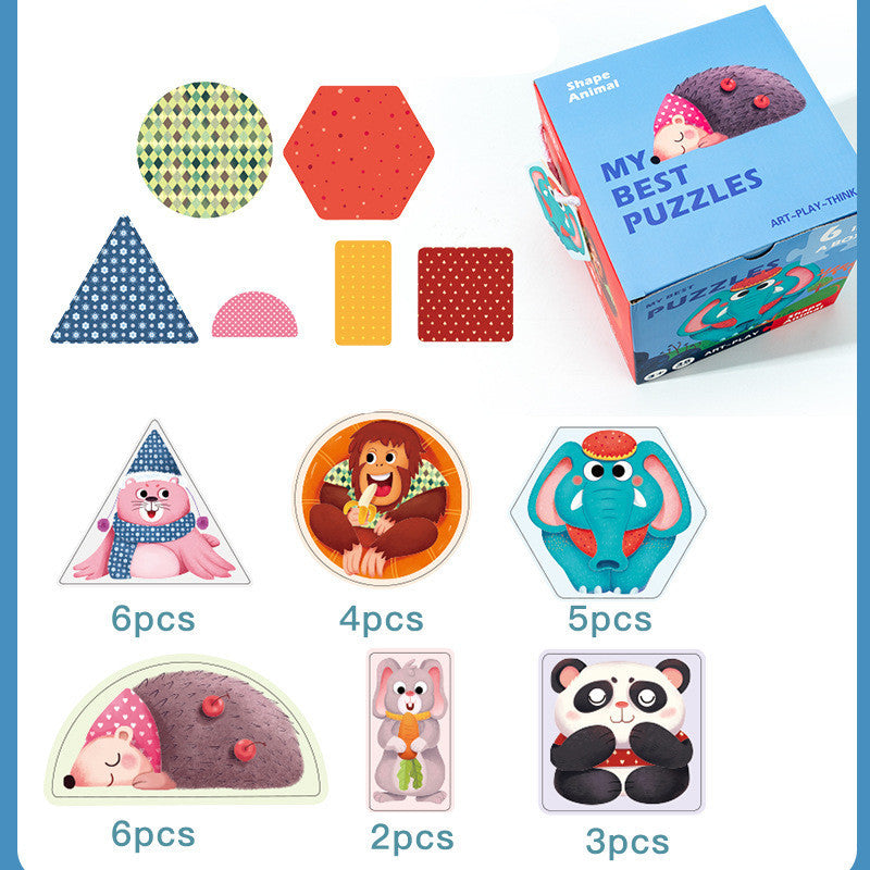 Advanced Educational Big Piece Puzzle Wooden Toys For Babies And Toddlers Enlightenment And Logical Thinking