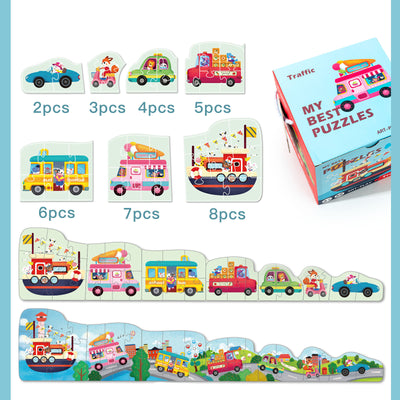 Advanced Educational Big Piece Puzzle Wooden Toys For Babies And Toddlers Enlightenment And Logical Thinking