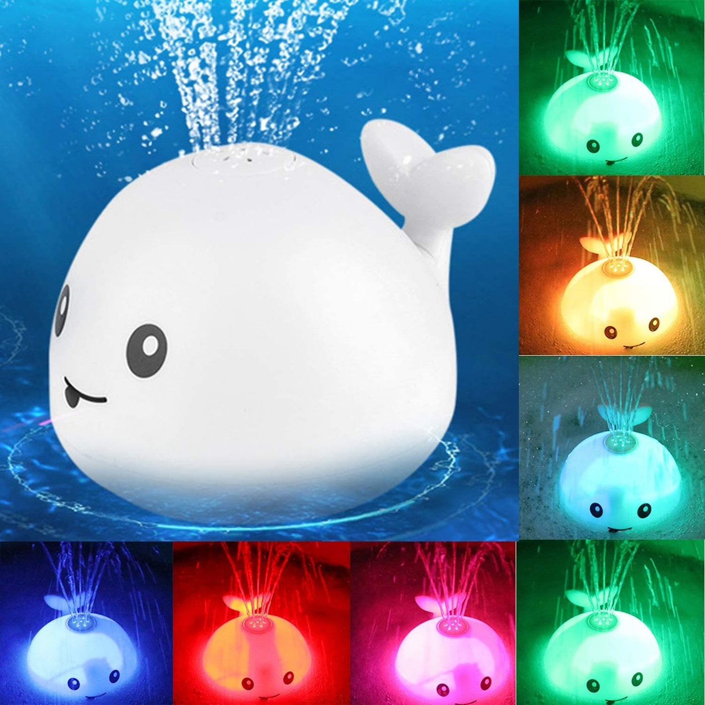 Electric Baby Bath Whale Toy with Water Spray