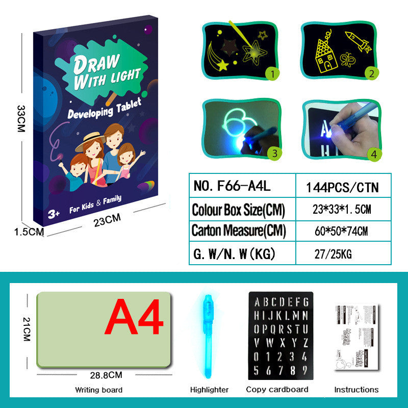 3D Magic Drawing Pad Educational Light Up Board