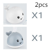 Electric Baby Bath Whale Toy with Water Spray
