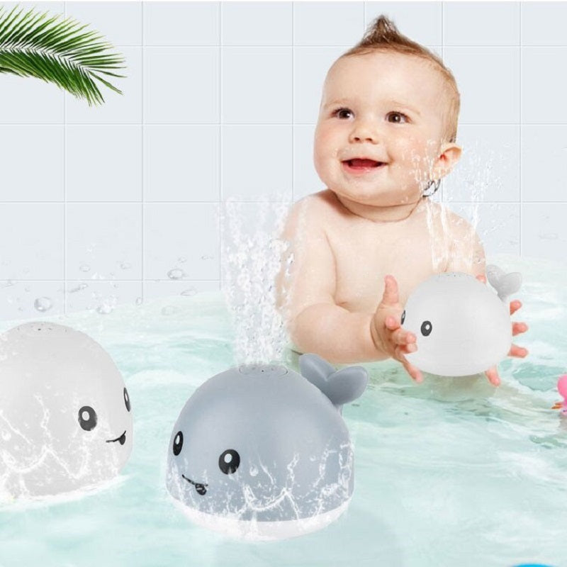 Electric Baby Bath Whale Toy with Water Spray