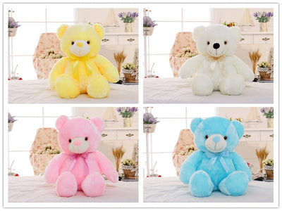 LED Light Up Teddy Bear Plush Toy Colorful Gift