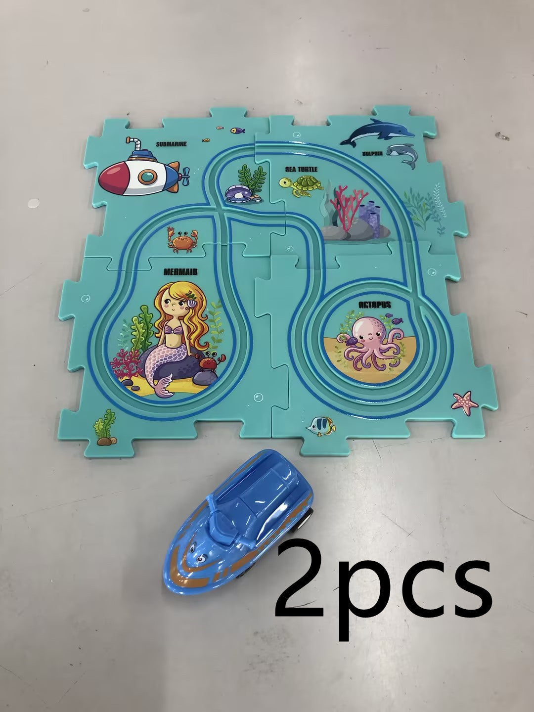 Kids DIY Electric Train Track Puzzle Toy Set