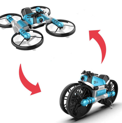 WiFi FPV 2-in-1 RC Drone Motorcycle with Camera