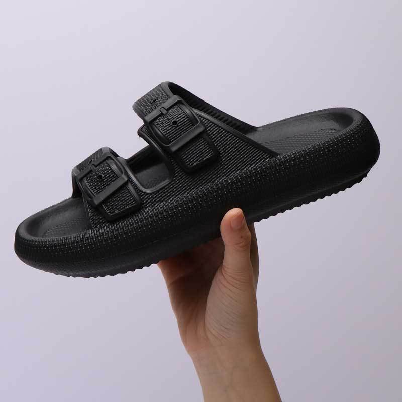 Women’s Platform Summer Slippers with Buckle Sandals