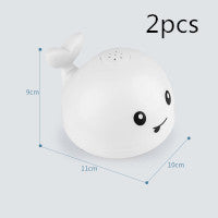 Electric Baby Bath Whale Toy with Water Spray