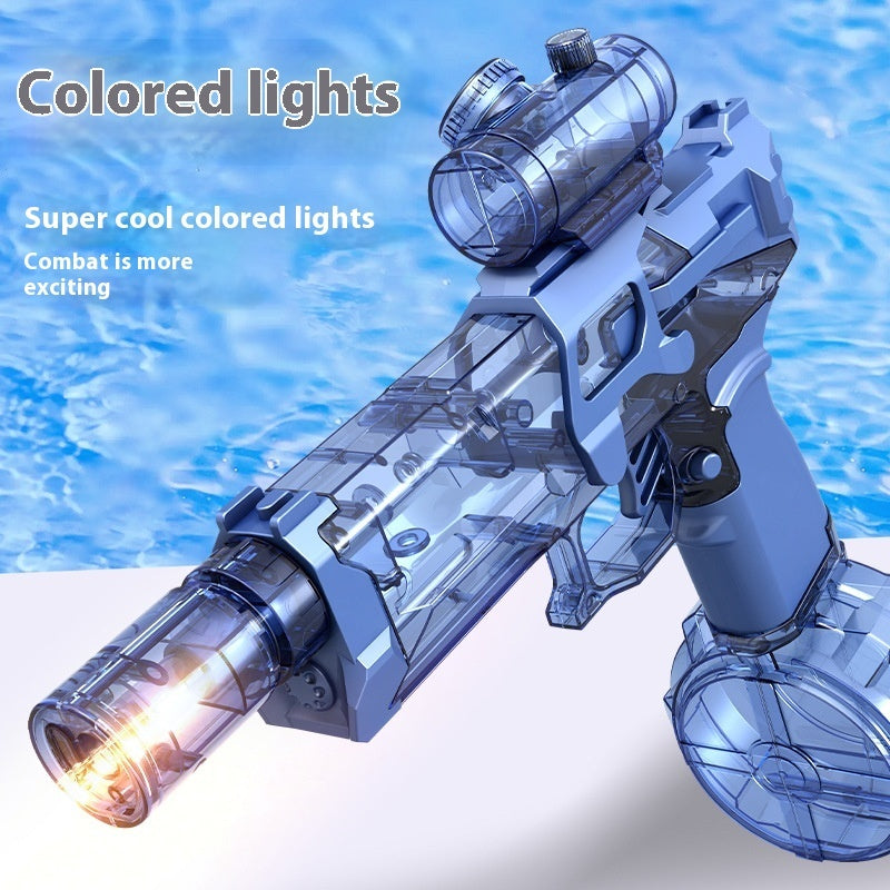 Electric Water Gun Automatic Spray Toy with Lights