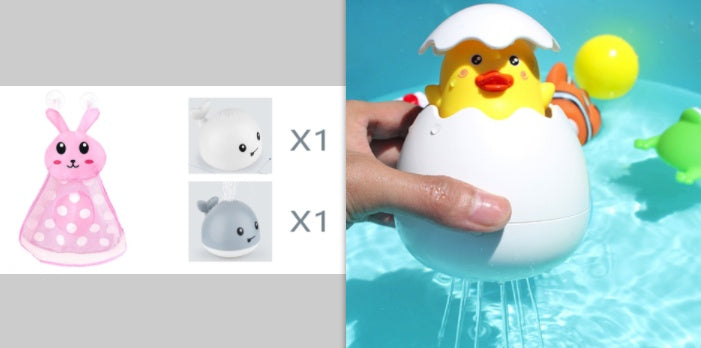 Electric Baby Bath Whale Toy with Water Spray