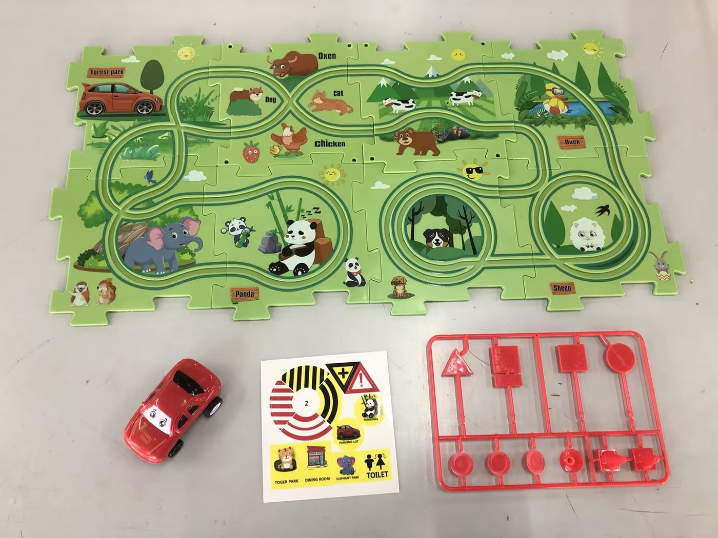 Kids DIY Electric Train Track Puzzle Toy Set