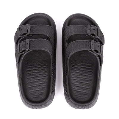 Women’s Platform Summer Slippers with Buckle Sandals