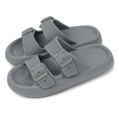 Women’s Platform Summer Slippers with Buckle Sandals