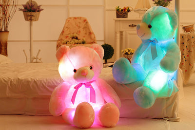 LED Light Up Teddy Bear Plush Toy Colorful Gift
