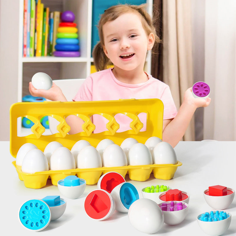 Montessori Egg Shape Matching Educational Toy for Kids