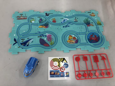 Kids DIY Electric Train Track Puzzle Toy Set