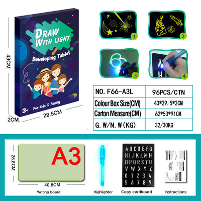 3D Magic Drawing Pad Educational Light Up Board
