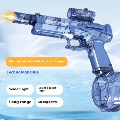 Electric Water Gun Automatic Spray Toy with Lights