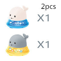 Electric Baby Bath Whale Toy with Water Spray