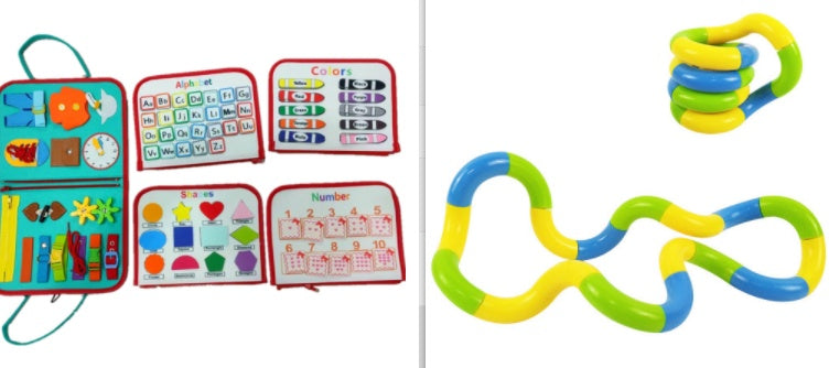 Busy Book Learning Toy for Toddlers & Preschool Kids