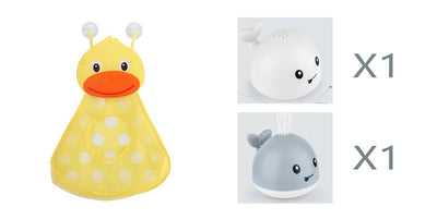 Electric Baby Bath Whale Toy with Water Spray