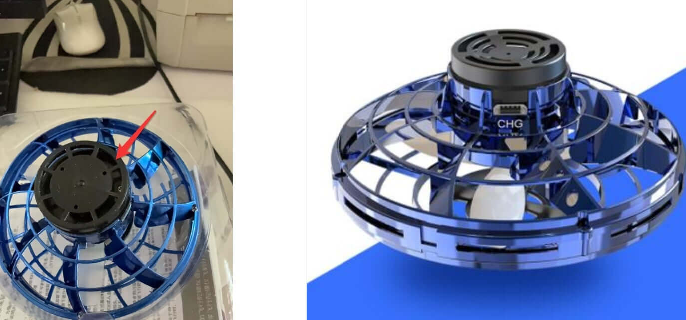 Flying Gyro Drone Toy – Rechargeable Mini Induction Drone