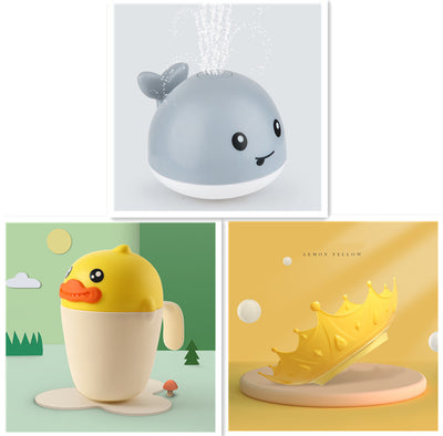Electric Baby Bath Whale Toy with Water Spray