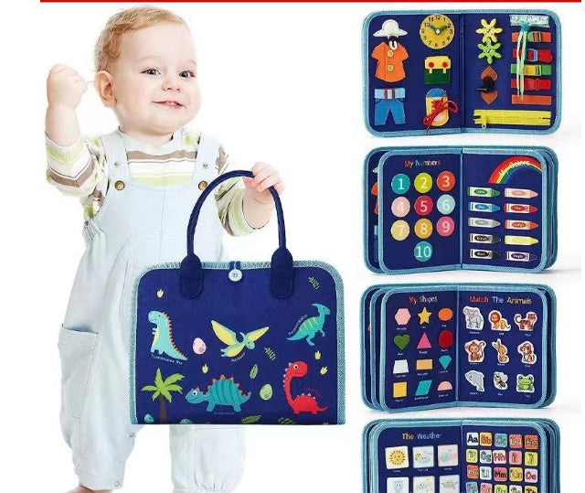 Busy Book Learning Toy for Toddlers & Preschool Kids