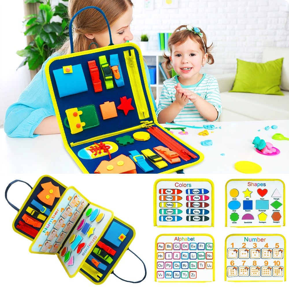 Busy Book Learning Toy for Toddlers & Preschool Kids