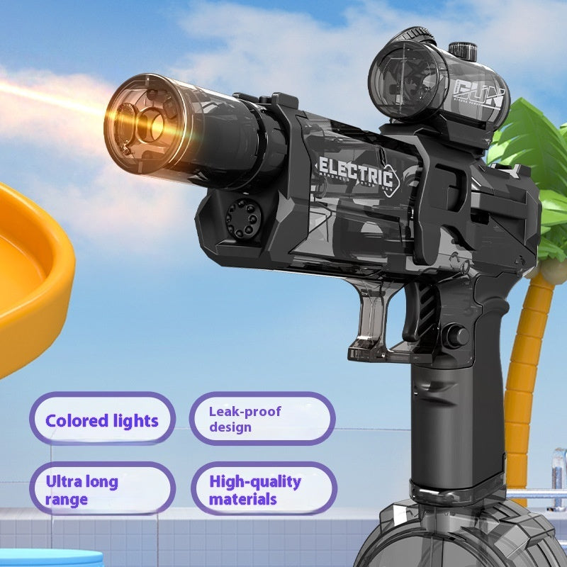 Electric Water Gun Automatic Spray Toy with Lights
