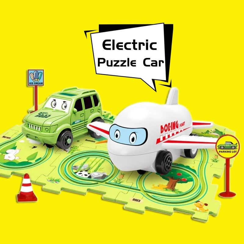 Kids DIY Electric Train Track Puzzle Toy Set