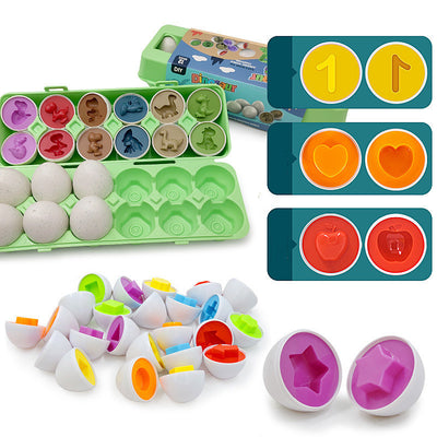 Montessori Egg Shape Matching Educational Toy for Kids