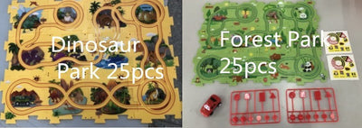 Kids DIY Electric Train Track Puzzle Toy Set