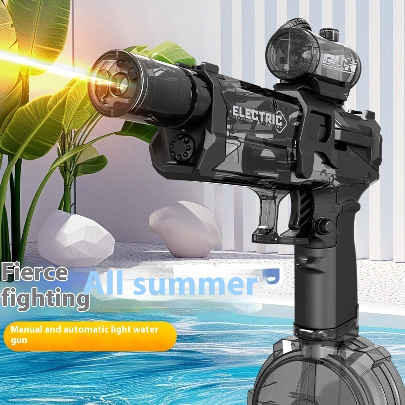 Electric Water Gun Automatic Spray Toy with Lights