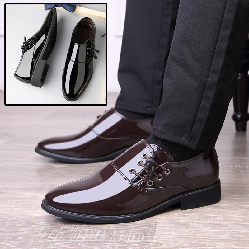 Men’s Italian Patent Leather Oxford Dress Shoes