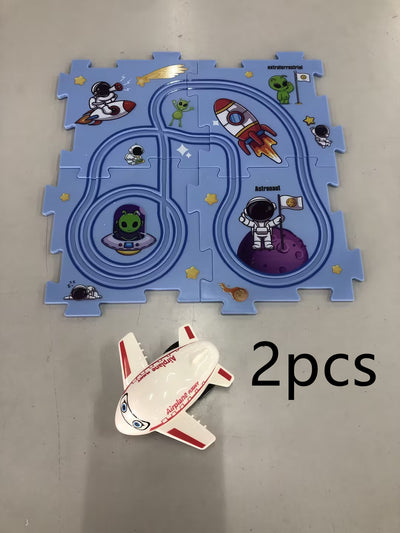 Kids DIY Electric Train Track Puzzle Toy Set