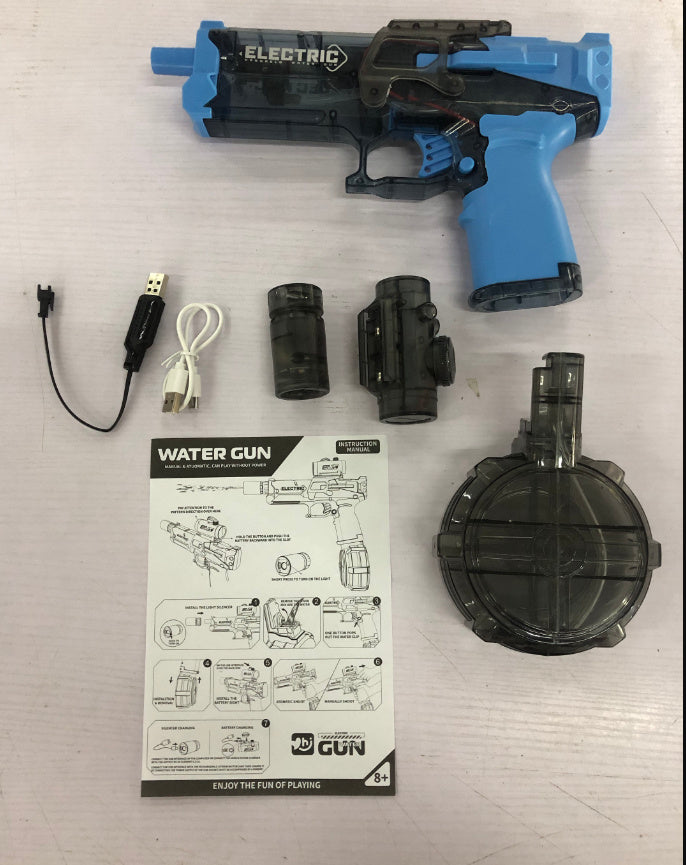 Electric Water Gun Automatic Spray Toy with Lights